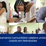 Casamento comunitário celebra união de casais em Marataízes