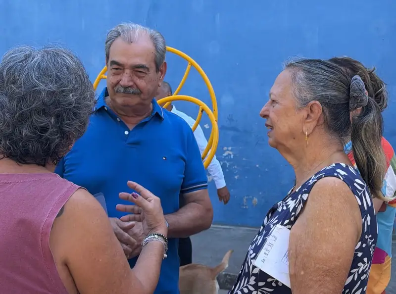 Pracinha de Lagoa Dantas cheia no mutirão Marataízes em Ação