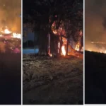 Incêndios simultâneos mobilizam Defesa Civil e Corpo de Bombeiros em Marataízes
