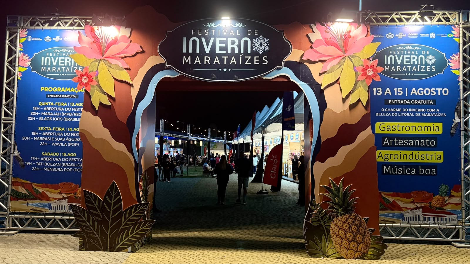 Primeira noite do Festival de Inverno agitou Marataízes
